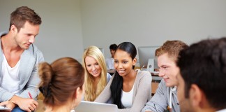 Estudiantes maestros y profesores