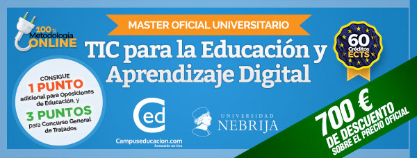 master oficial online TIC educacion