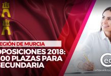 oposiciones murcia 2018 plazas secundaria