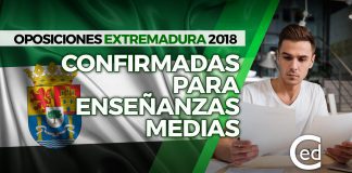 Oposiciones extremadura enseñanzas medias