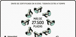más de 27500 plazas