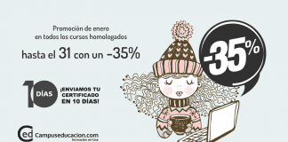 promoción de enero con un-35%