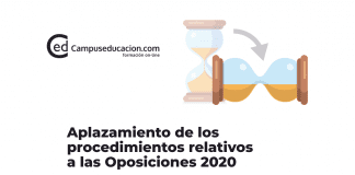 aplazamiento oposiciones 2020