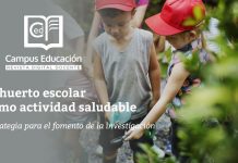 El huerto escolar como actividad saludable