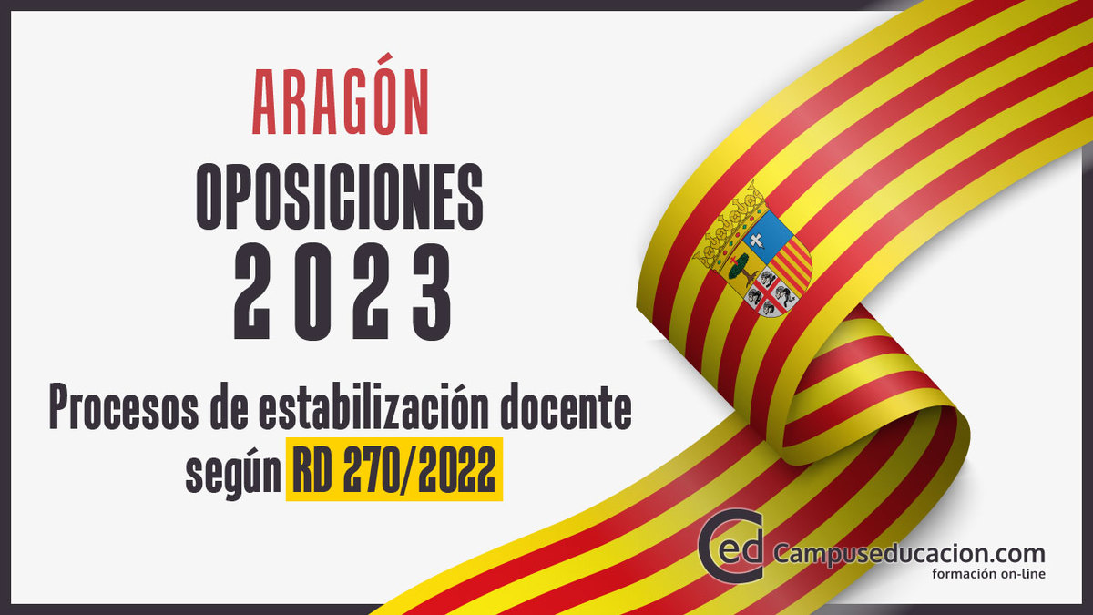 Oposiciones 2023 y 2024 Aragón: Publicada Convocatorias Concurso-oposición extraordinario