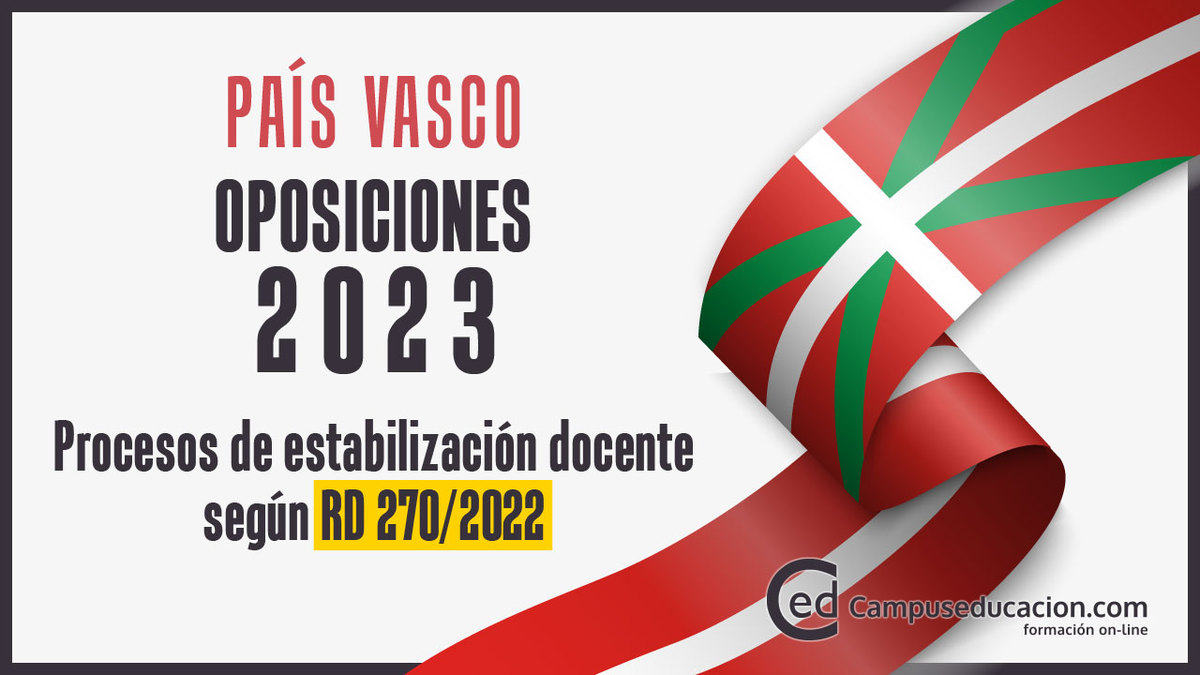 Oposiciones País Vasco 2023: Publicada segunda Convocatoria para Concurso de méritos