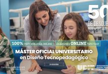 Máster Oficial Online con exámenes online y un 50% descuento