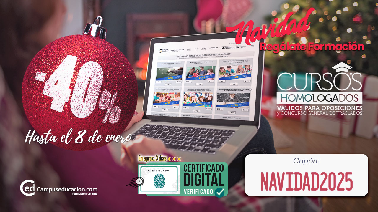 Regálate formación con un -40% en Cursos Homologados