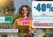 Últimos días: 40% de descuento en cursos homologados